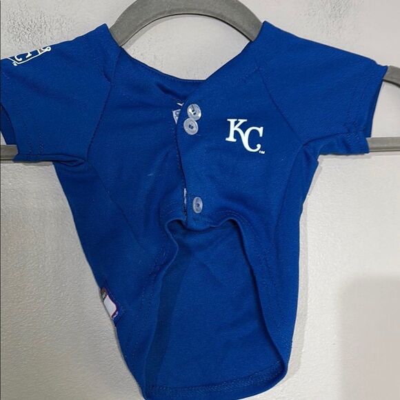 Blue Baseball Jersey with MLB Logo - Picture 4 of 5